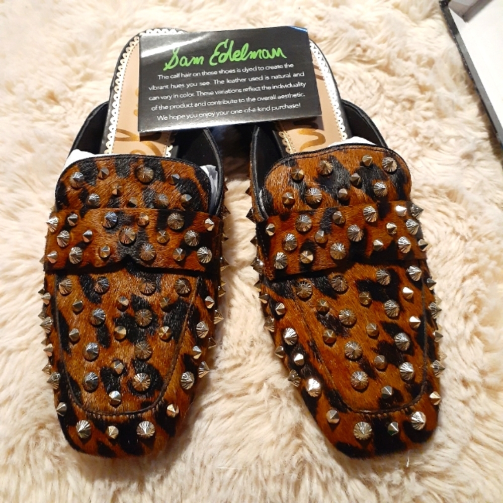 Sam Edelman spike fur shoes